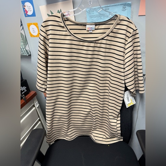 Lularoe striped tee 3x // 091912 - Picture 1 of 2